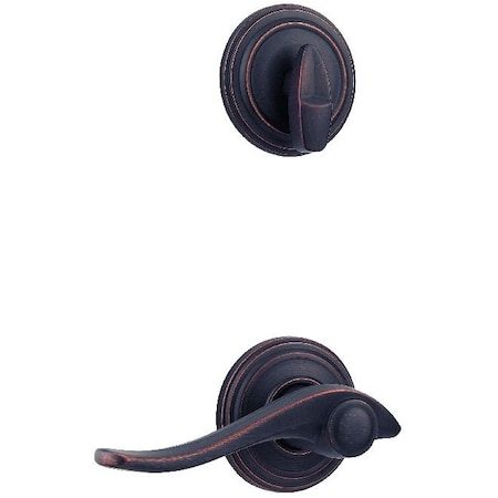 Kwikset Avalon Lever Interior Single Cylinder Handleset Trim, Venetian Bronze 966AVLRH-11P